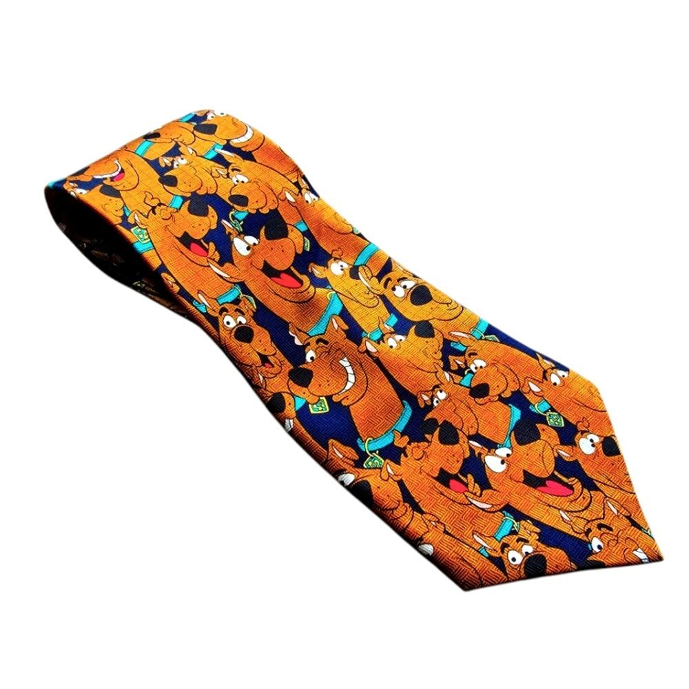 Cartoon Network Hanna-Barbera Vintage 2001 Scooby Doo Handmade Silk Tie